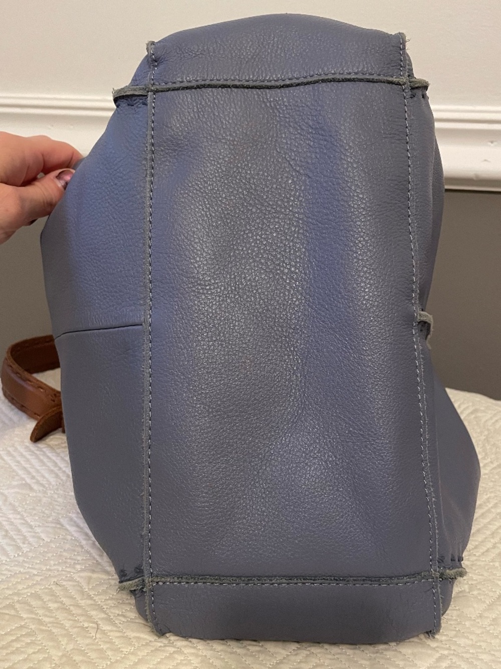 The Sak Los Feliz Hobo Leather Bag in Maritime blue - Picture 11 of 13